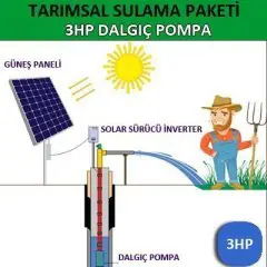 BOSHEN 3HP DALGIÇ POMPA - TARIMSAL SULAMA SİSTEMİ