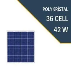 SENMAX  42W POLYKRİSTAL GÜNEŞ PANELİ