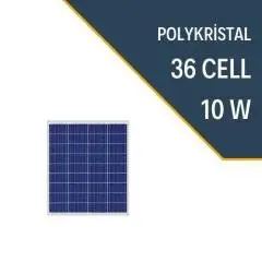 BOSHEN 10W POLYKRİSTAL GÜNEŞ PANELİ