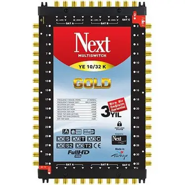 Next 10/32 Kaskatlı Multiswitch Uydu Santrali