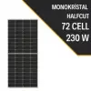 SENMAX  230W HALF CUT MONOKRİSTAL GÜNEŞ PANELİ