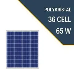 SENMAX  65W POLYKRİSTAL GÜNEŞ PANELİ