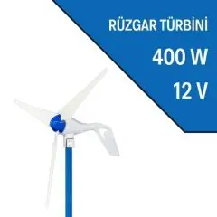 400W Rüzgar Türbini 12V (Şarj Kontrol Cihazı Dahil* 